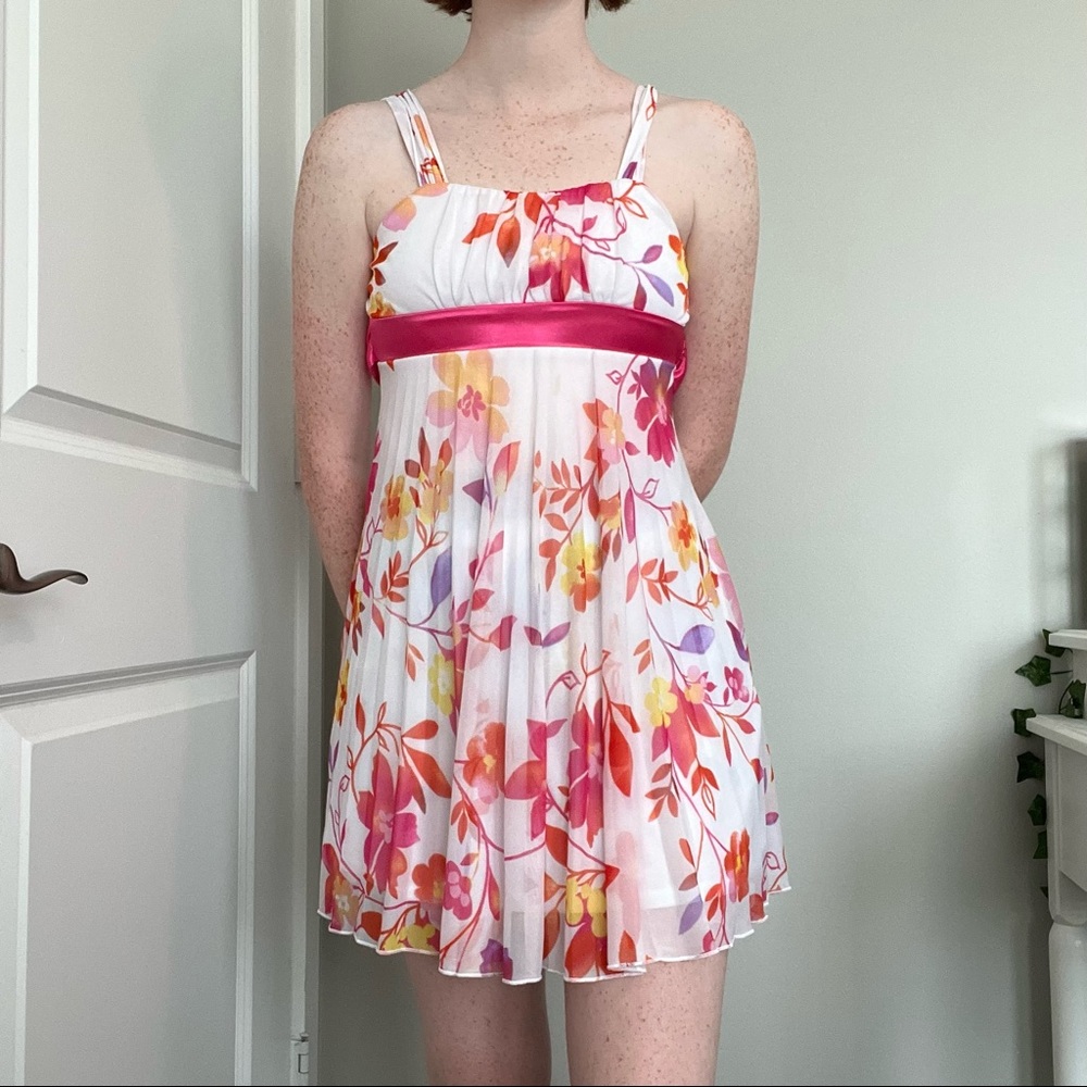 floral mini dress
